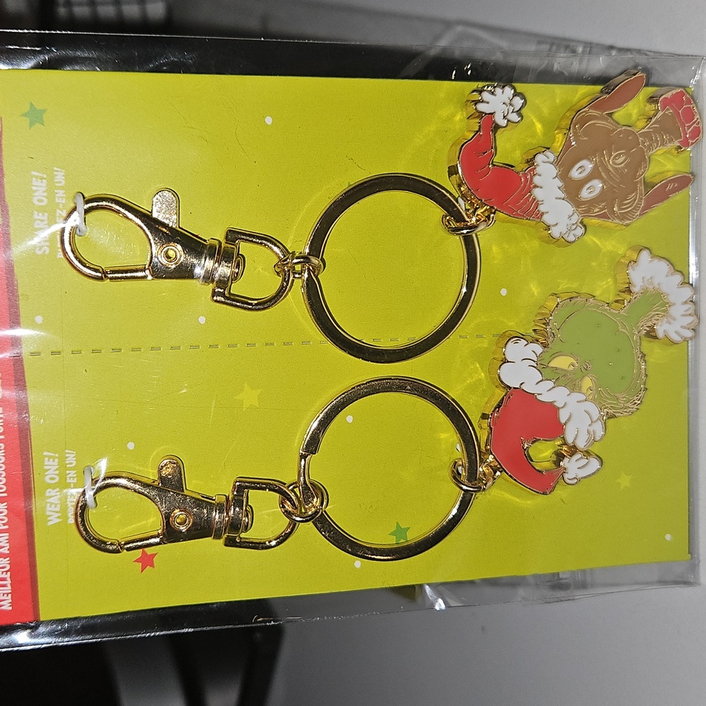 Grinch BFF Keychain Purse Charm New